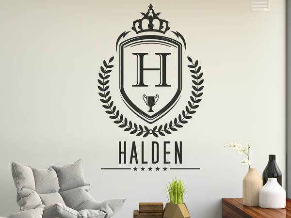 Wandtattoo Halden Wappen