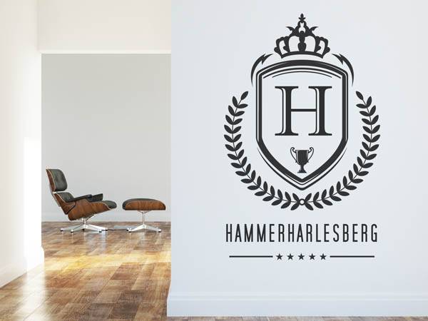 Wandtattoo Hammerharlesberg Wappen