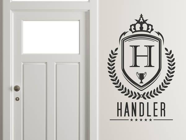 Wandtattoo Handler Wappen