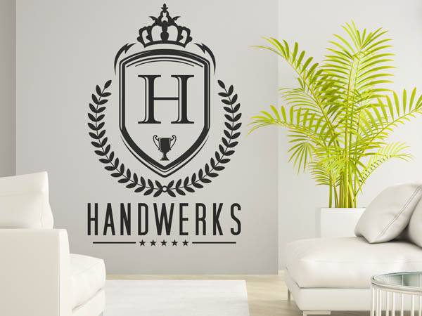 Wandtattoo Handwerks Wappen