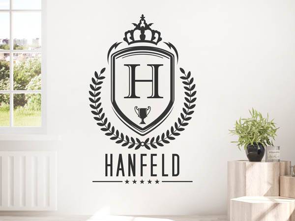 Wandtattoo Hanfeld Wappen