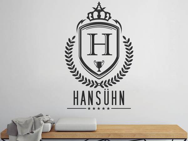 Wandtattoo Hansühn Wappen
