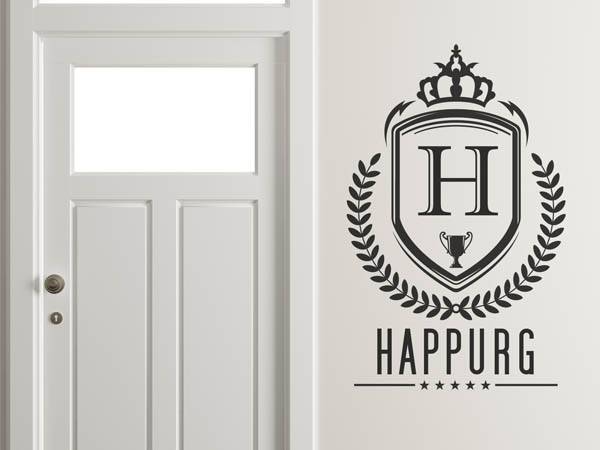Wandtattoo Happurg Wappen