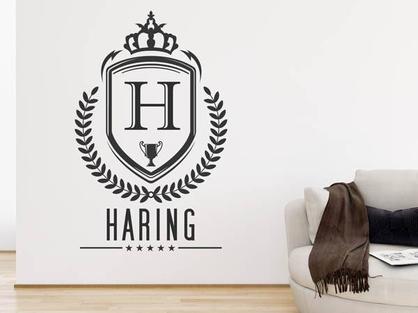 Wandtattoo Haring Wappen