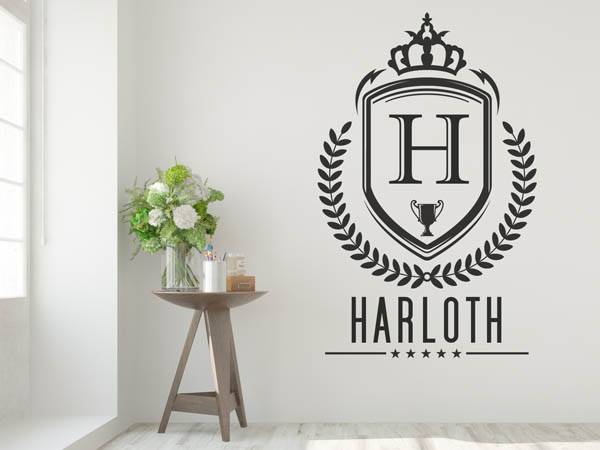 Wandtattoo Harloth Wappen