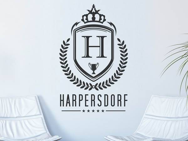 Wandtattoo Harpersdorf Wappen