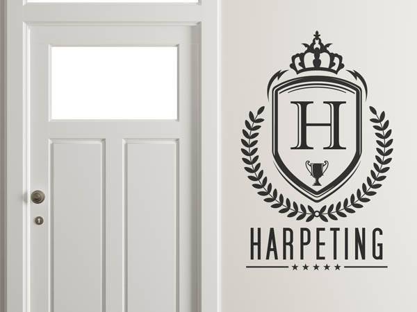 Wandtattoo Harpeting Wappen