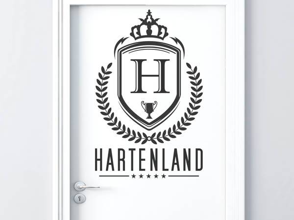 Wandtattoo Hartenland Wappen