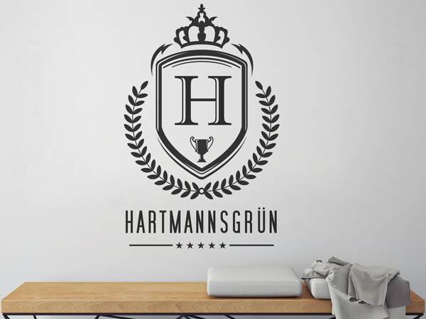 Wandtattoo Hartmannsgrün Wappen