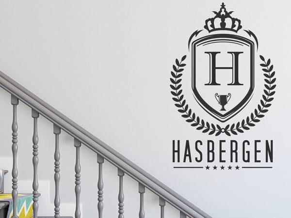 Wandtattoo Hasbergen Wappen