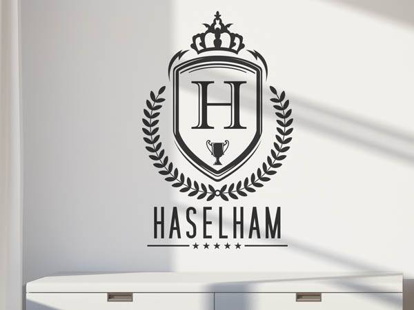 Wandtattoo Haselham Wappen