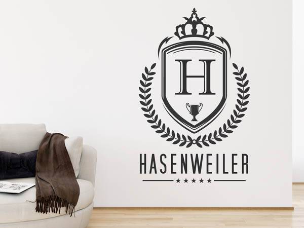 Wandtattoo Hasenweiler Wappen