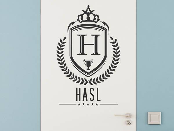 Wandtattoo Hasl Wappen