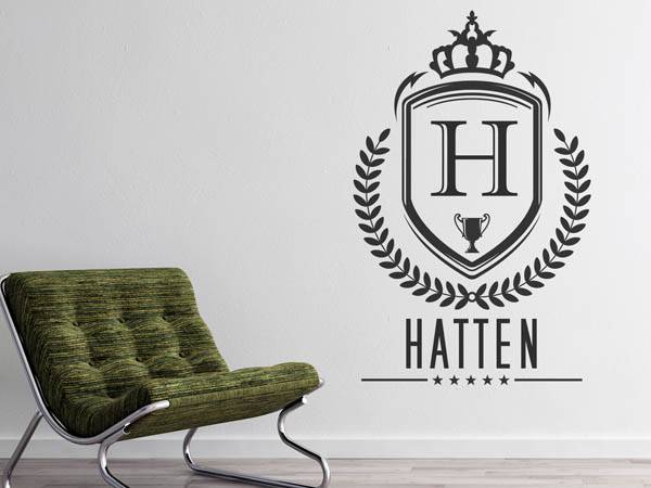 Wandtattoo Hatten Wappen