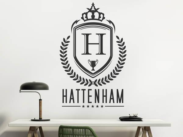 Wandtattoo Hattenham Wappen