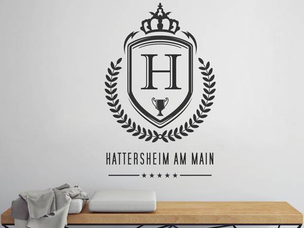 Wandtattoo Hattersheim am Main Wappen