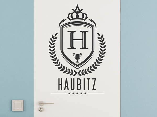 Wandtattoo Haubitz Wappen