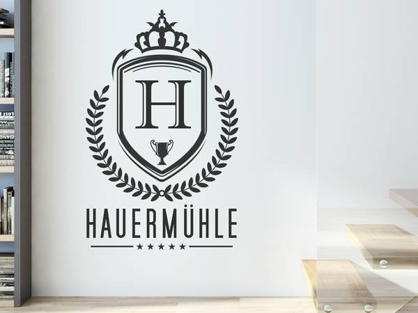 Wandtattoo Hauermühle Wappen