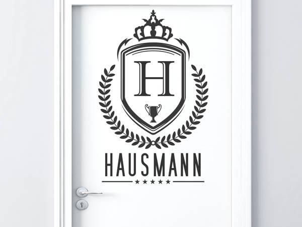 Wandtattoo Hausmann Wappen