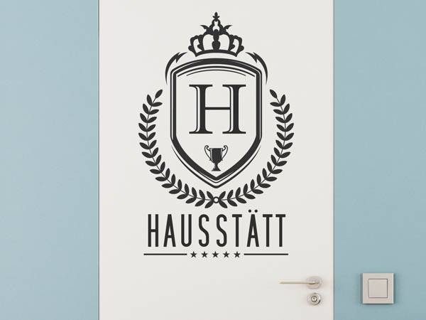 Wandtattoo Hausstätt Wappen