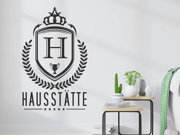 Wandtattoo Hausstätte Wappen