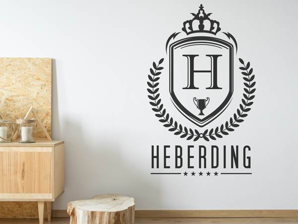 Wandtattoo Heberding Wappen
