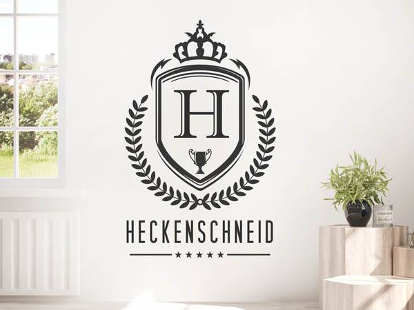 Wandtattoo Heckenschneid Wappen