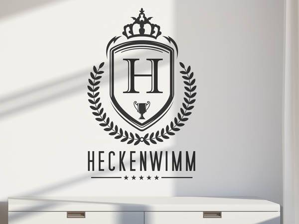 Wandtattoo Heckenwimm Wappen