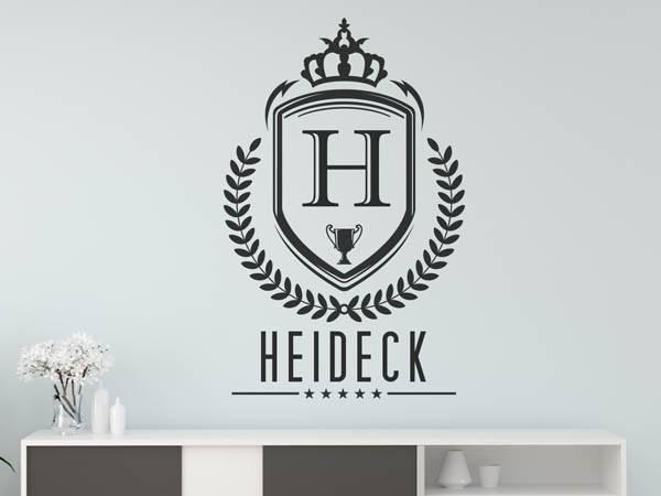 Wandtattoo Heideck Wappen