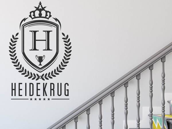 Wandtattoo Heidekrug Wappen