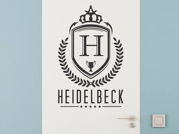Wandtattoo Heidelbeck Wappen