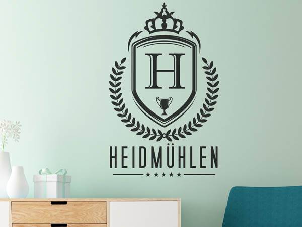 Wandtattoo Heidmühlen Wappen