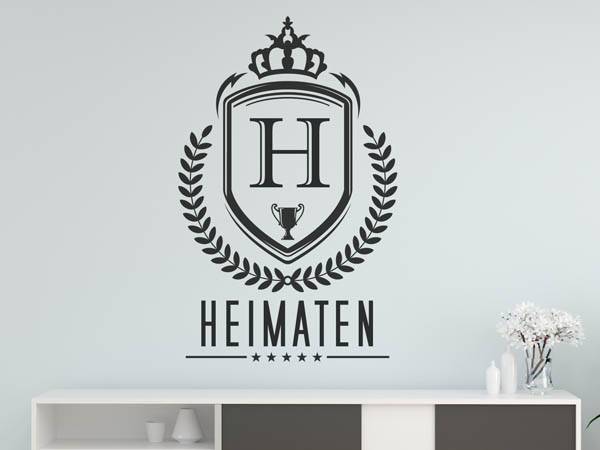Wandtattoo Heimaten Wappen