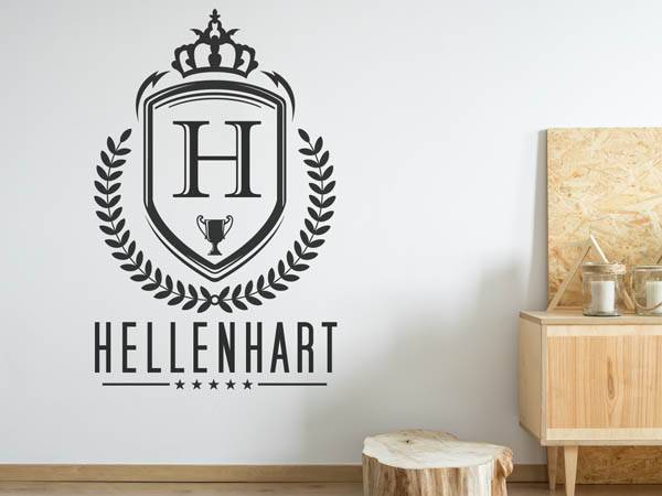 Wandtattoo Hellenhart Wappen