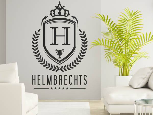 Wandtattoo Helmbrechts Wappen