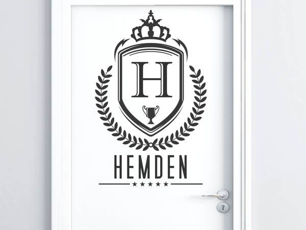 Wandtattoo Hemden Wappen