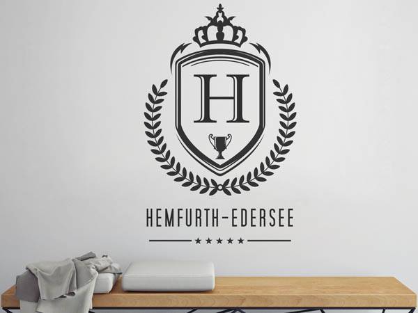 Wandtattoo Hemfurth-Edersee Wappen