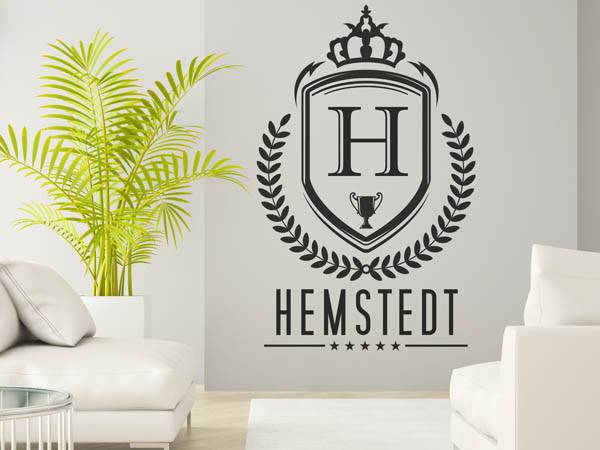 Wandtattoo Hemstedt Wappen