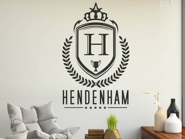 Wandtattoo Hendenham Wappen
