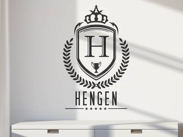 Wandtattoo Hengen Wappen