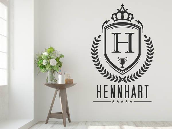 Wandtattoo Hennhart Wappen
