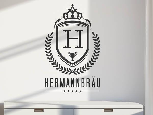 Wandtattoo Hermannbräu Wappen