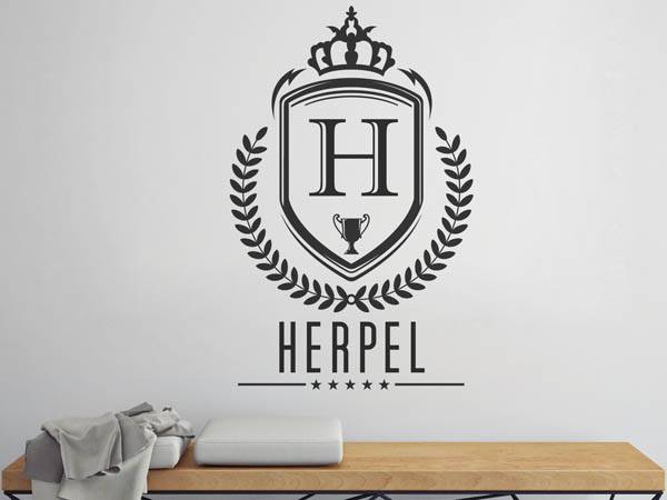 Wandtattoo Herpel Wappen