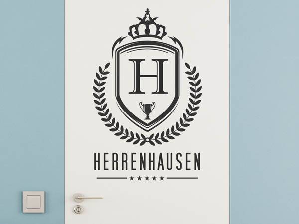 Wandtattoo Herrenhausen Wappen