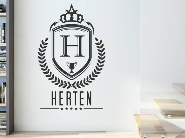 Wandtattoo Herten Wappen