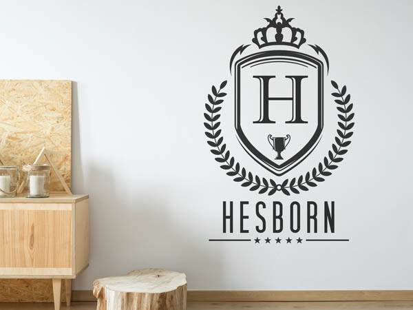 Wandtattoo Hesborn Wappen