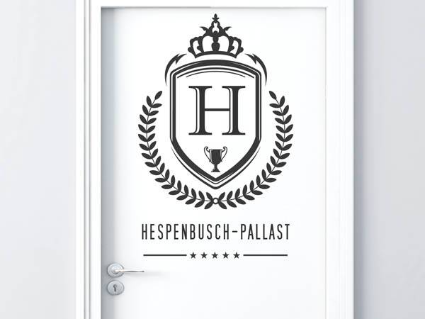 Wandtattoo Hespenbusch-Pallast Wappen