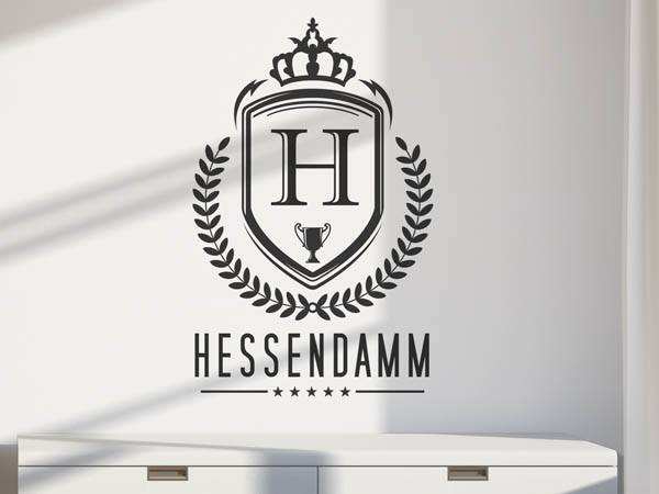 Wandtattoo Hessendamm Wappen