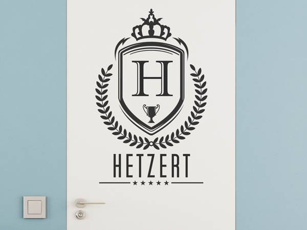 Wandtattoo Hetzert Wappen