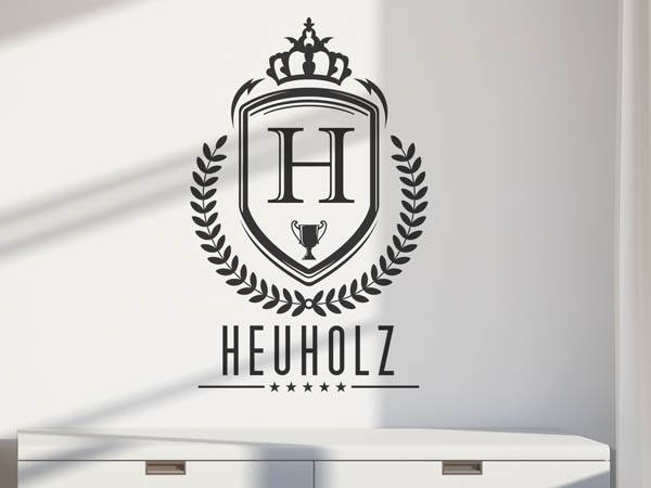 Wandtattoo Heuholz Wappen